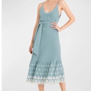 New SECRET MISSION Anita Embroidered Midi Dress S
